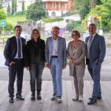De gauche à droite : David Mariétan- Karine Bressan Cescato- Corrado Panzica (vice-juge)- Pascale Roserens- Mario Martellotta.